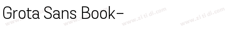 Grota Sans Book字体转换